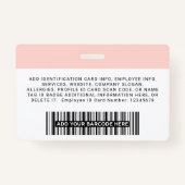 社員カスタムの写真ロゴ名 バッジ (裏面)