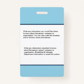 社員カスタムの写真名ロゴ先生カスタム バッジ (裏面)