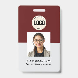 社員カスタムの写真、バーコード、ロゴ、名前バッジ バッジ