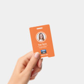 社員カスタムの写真、バーコード、ロゴ、名前バッジ バッジ (手持ち)