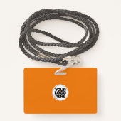 社員カスタムの写真、バーコード、ロゴ、名前 バッジ (裏面ランヤード)