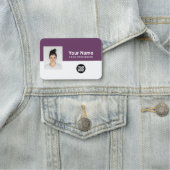 社員カスタムの写真、ロゴ、職業 名札 (インサイチュ)