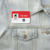 社員カスタムの写真、ロゴ、職業 名札 (インサイチュ)