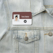 社員カスタムの写真、ロゴ、職業 名札 (インサイチュ)