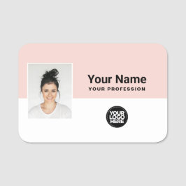 社員カスタムの写真、ロゴ、職業 名札