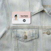 社員カスタムの写真、ロゴ、職業 名札 (インサイチュ)