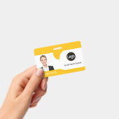 社員カスタムの写真、名前 バッジ (手持ち)