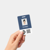 社員カスタムの写真、Qrおよびバーコード、ロゴ、名前 バッジ (手持ち)