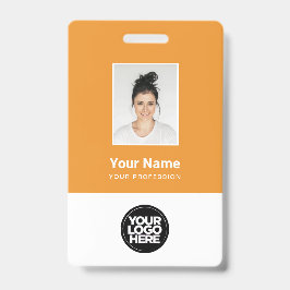 社員カスタムの写真、Qrコード、ロゴ、名前 バッジ