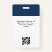 社員カスタムの写真ID会社のセキュリティ バッジ (裏面)