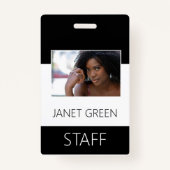 社員カスタムの写真ID会社 バッジ (正面)