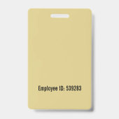 社員カスタムの写真ID バッジ (Back)