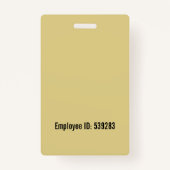 社員カスタムの写真ID バッジ (裏面)