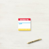 社員カスタムの色を知らせてく感謝していださい ポストイット (デスク上)