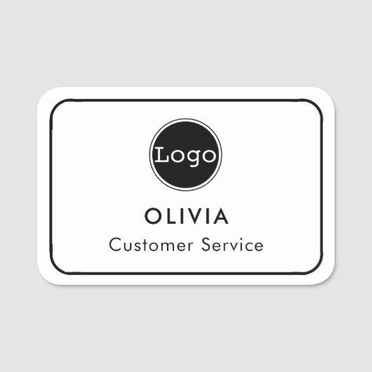 社員カスタムロゴ、 名札 (正面)