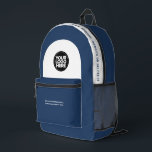 社員カスタムロゴ、文字、スローガン、Webサイト プリントバックパック<br><div class="desc">会社のロゴとプロフェッショナル文字を追加して、こののバックパックを簡単にパーソナライズすカスタムる。ビジネス名、スローガン、ソーシャルメディア、Webサイトやその他の情報を追加したり、削除したりすることができます。サンセリフシンプルフォントを搭載したネイビモダンー・ブルーとホワイトのとデザイン澄んで、プロフェッショナルとエディな外観を実現。従業員、顧客、お祝い、トレードショーのプロモーションのギフトとして完璧に企業のなるものだ。バックパックはカスタマイズ任意の色と任意のフォントである。最小なし。クラシックネイビーブルー |ロパーソナライズされたゴと企業の文字モダン印刷バックパックの従業員のロカスタムゴ、文字、スローガン、Webサイト印刷バックパック</div>