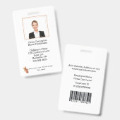 社員カスタム写真バーコードロゴいじめっ相棒 バッジ (正面＆裏面)