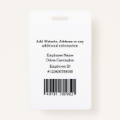 社員カスタム写真バーコードロゴいじめっ相棒 バッジ (裏面)