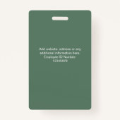 社員カスタム写真会社セキュリティIDバッジ バッジ (裏面)