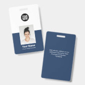 社員カスタム写真会社セキュリティIDバッジ バッジ (Front & Back)