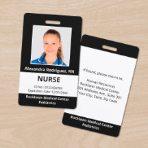 社員カスタム写真白黒医療ID