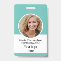 社員カスタム、写真、バーコード、ロゴ、名前バッジ