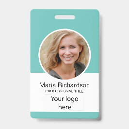 社員カスタム、写真、バーコード、ロゴ、名前バッジ バッジ