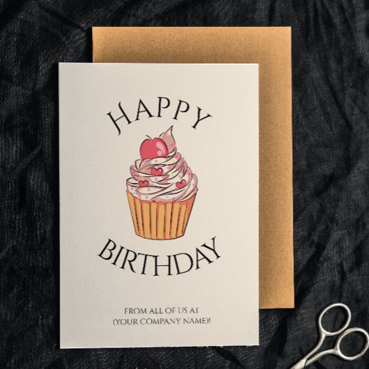 社員カラフルの同僚ボス誕生日カード カード