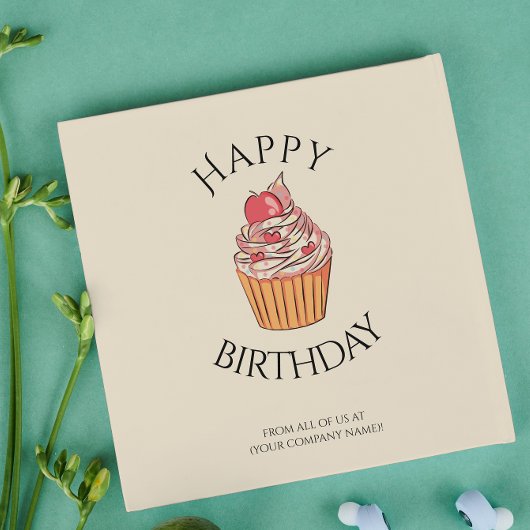 社員カラフルの同僚ボス誕生日カード カード