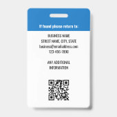 社員カラフルロゴ写真IDレインボーカラー バッジ (Back)