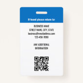 社員カラフルロゴ写真IDレインボーカラー バッジ (裏面)