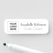 社員クラシックスエレガントタッフ・タイトル・ビジネス・ロゴ 名札 (インサイチュ)