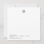 社員クリスマスパーティ　ミニマリストロゴ　企業 招待状 (裏面)