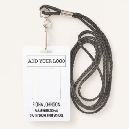 社員シンプルの写真ID バッジ