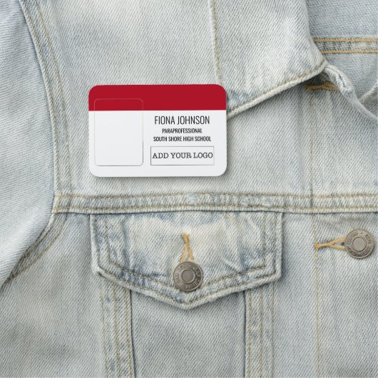 社員シンプルロゴの写真 名札 (インサイチュ)