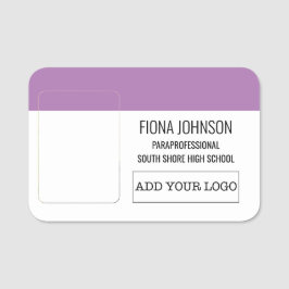 社員シンプルロゴの写真 名札