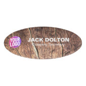 社員バユニークッジ:ロカスタマイズゴ/フォトラベル 名札 (正面)