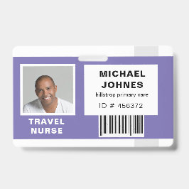 社員バーコード写真名札 バッジ