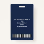 社員パーソナライズされたの写真IDセキュリ企業のティ バッジ (裏面)