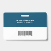 社員パーソナライズされたの写真ID会社のカスタム バッジ (裏面)