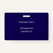 社員パーソナライズされたの写真ID会社のセキュリティ バッジ (裏面)