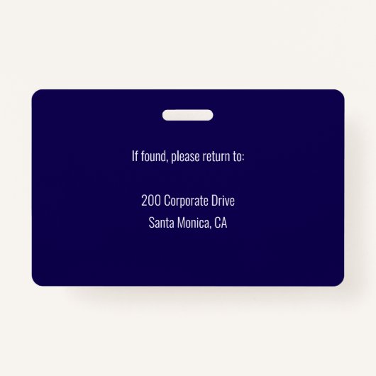 社員パーソナライズされたの写真ID会社のセキュリティ バッジ (裏面)