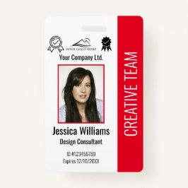 社員パーソナライズされたの写真ID会社のセキュリティ バッジ