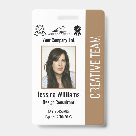 社員パーソナライズされたの写真ID会社のセキュリティ バッジ