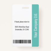 社員パーソナライズされたの写真ID会社のセキュリティ バッジ (裏面)