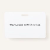 社員パーソナライズされたの写真ID バッジ (裏面)