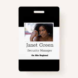 社員パーソナライズされた写真ID会社のセキュリティ  バッジ