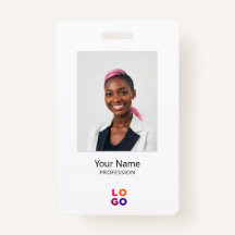 社員ミニマルロゴ、写真、Qrコード、名前