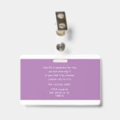 社員ロゴと写真名札 バッジ (裏面 （クリップ付）)