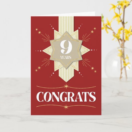 社員九周年記念スターズカード カード (黄色い花)